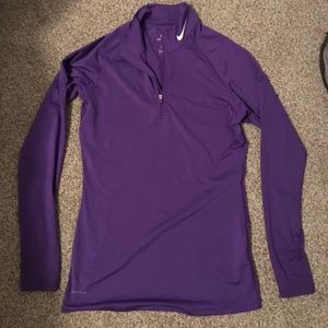 Purple Nike Dri-fit Quarter Zip